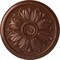 Ekena Millwork Kaya Ceiling Medallion (Fits Canopies up to 5 1/4"), Hand-Painted Copper Penny, 23 5/8"OD x 1 1/2"P CM23KACPS - alternate 1